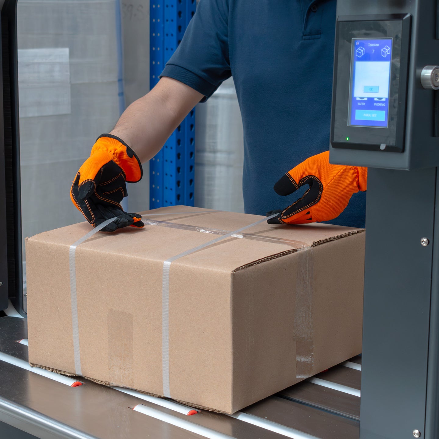 Fleje de Polipropileno Moleteado de 5 mm de ancho 0.5mm de espesor de 6,000m (8.6 kg/rollo)